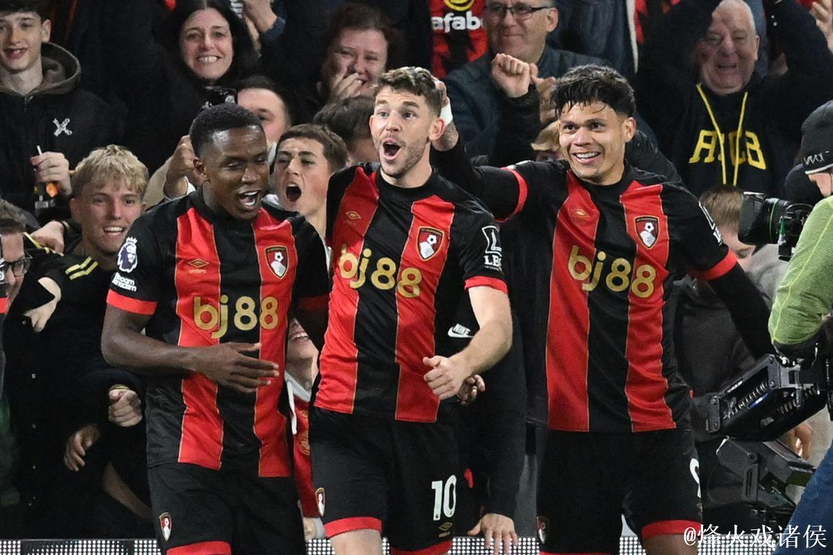 英超-赖斯双响 阿森纳3-2逆转伯恩茅斯迎联赛5连胜